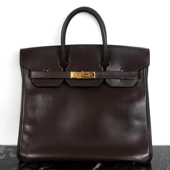 Hermes Birkin 35 Leather Handbag In Brown - Picture 1 of 16